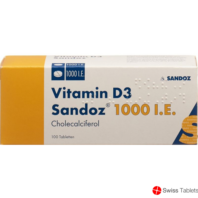 Vitamin D3 Sandoz Tabletten 1000 Ie 100 Stück buy online