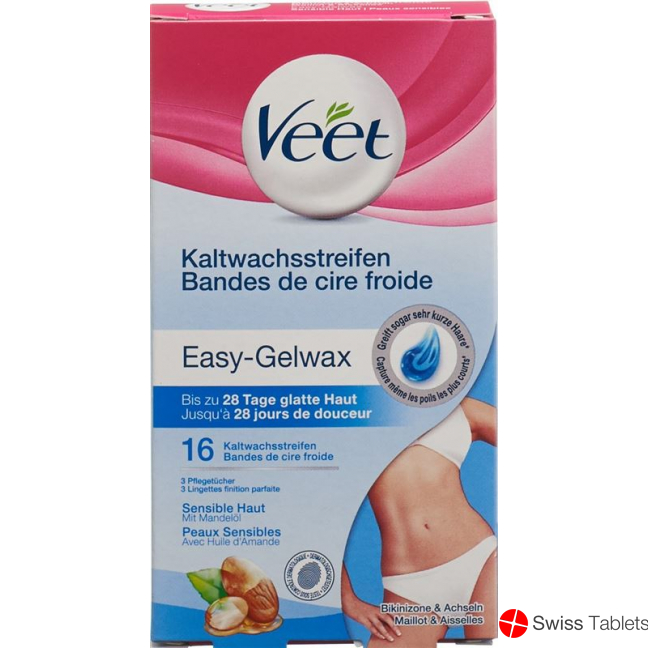 Veet Kaltwachsstreifen Bikini & Achseln Sensible Haut 8x 2 Stück buy online