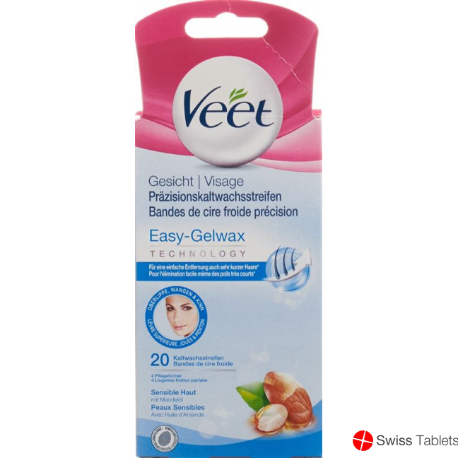 Veet Präzisions Kaltwachsstreifen Gesicht Sensible Haut 10x 2 Stück buy online