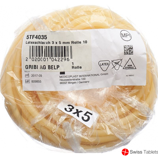 Gribi Latexschlauch 3x5mm 10m Unsteril Rolle buy online