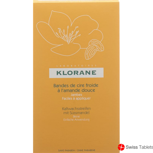 Klorane Enthaarungsstreifen Beine 2x 6 Stück buy online