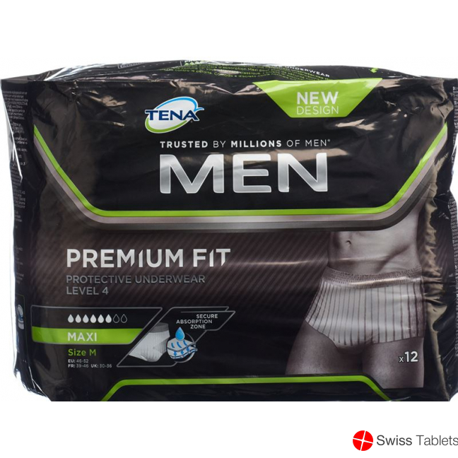 Tena Men Premium Fit Underwear Level 4 M 12 Stück buy online