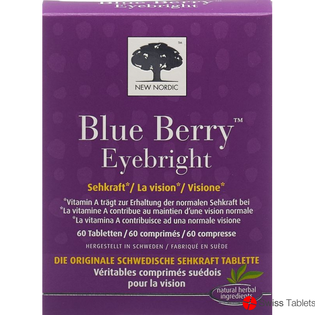 New Nordic Blue Berry Eyebright Tabletten 60 Stück buy online