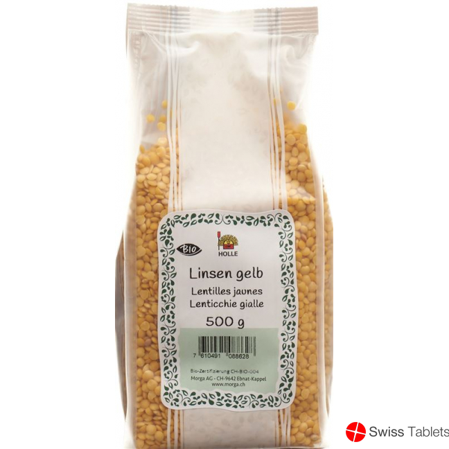 Holle Linsen Gelb Bio Beutel 500g buy online