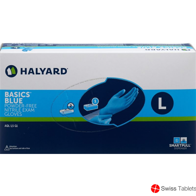Halyard Uhs L Nitril Basic Blau 200 Stück buy online