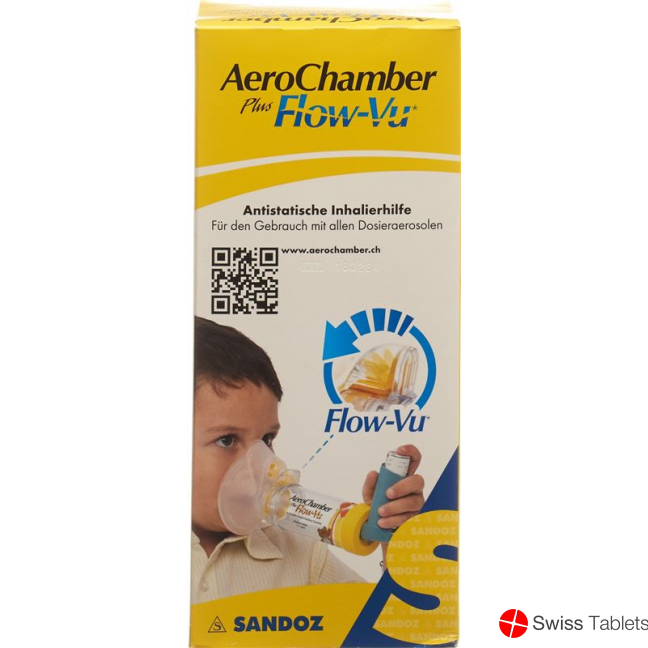 Aerochamber Plus Flow-vu mit Maske (1-5 J) Gelb buy online