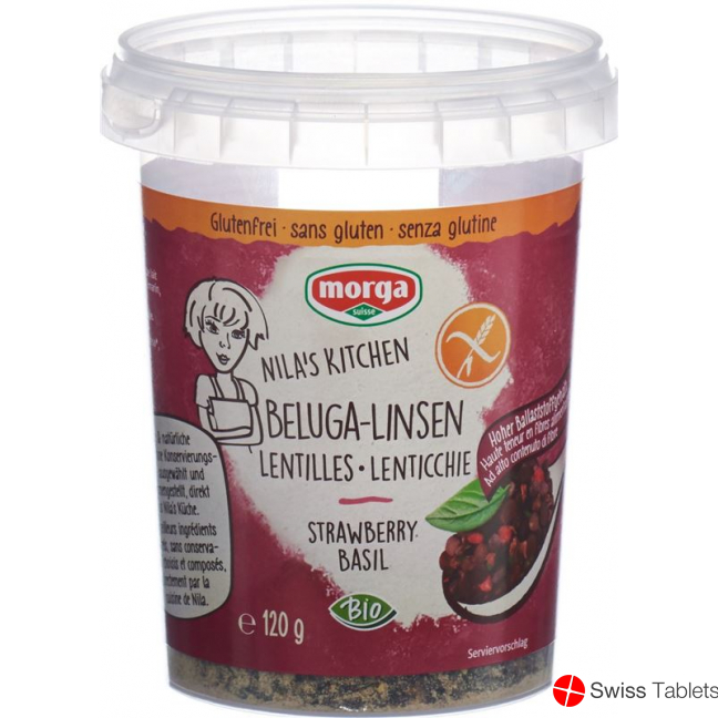 Morga Beluga-Linsen Erdb/basil Glutenfrei Bio 120g buy online
