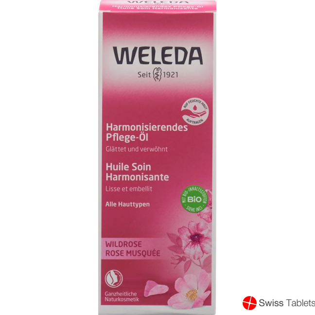 Weleda Wildrose Harmonisierendes Pflege-Öl Glasflasche 100ml buy online