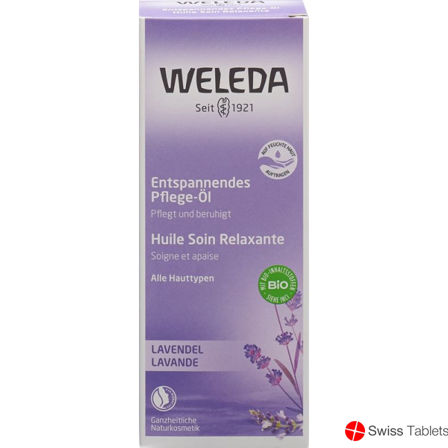 Weleda Lavender Relaxation Oil Glass Bottle 100ml buy online