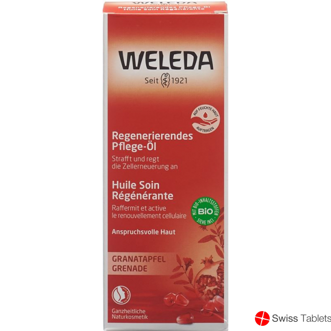 Weleda Granatapfel Regenerations-Öl Glasflasche 100ml buy online