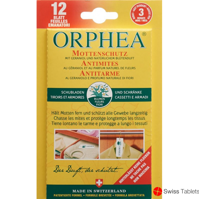 Orphea Mottenschutzblätter 12 Stück buy online