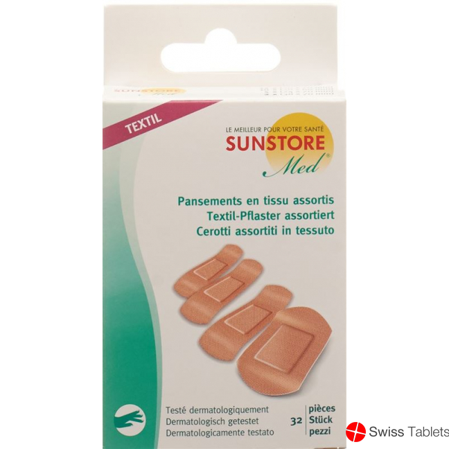 Sunstore Med Textil-Pflaster Assortiert 32 Stück buy online