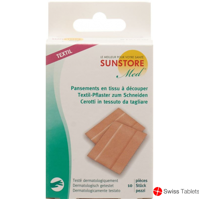 Sunstore Med Textil-Pflaster Zuschneiden 10 Stück buy online