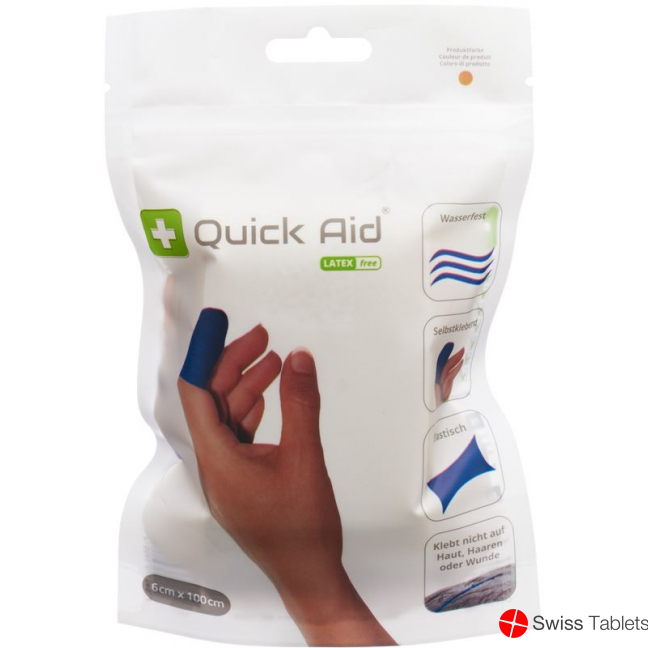 Quick Aid Pflaster 6x100cm Latexfrei Hautfarben buy online