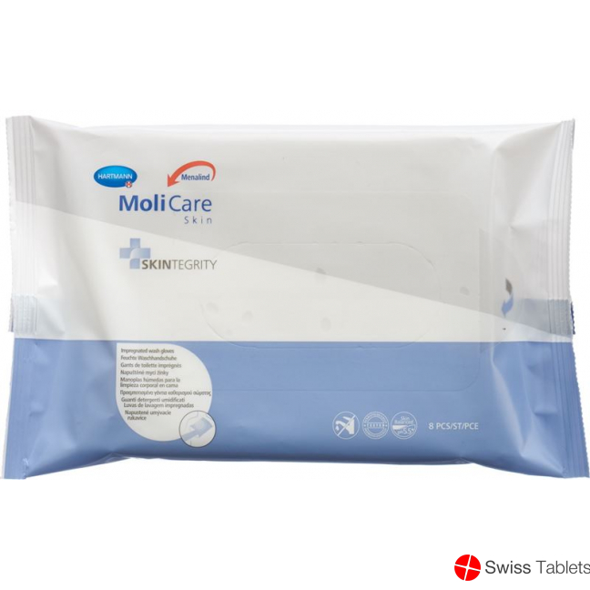 Molicare Skin washing gloves 8 pieces buy online