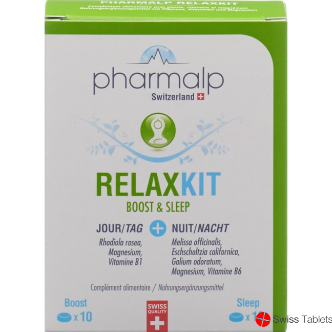 Pharmalp Relaxkit Boost & Sleep Tablets Blister 20 pcs buy online