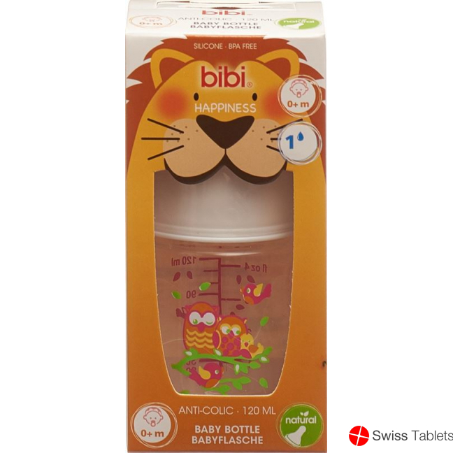 Bibi Flasche Sh Hp Pp 120ml Natsil 0+ Play New buy online