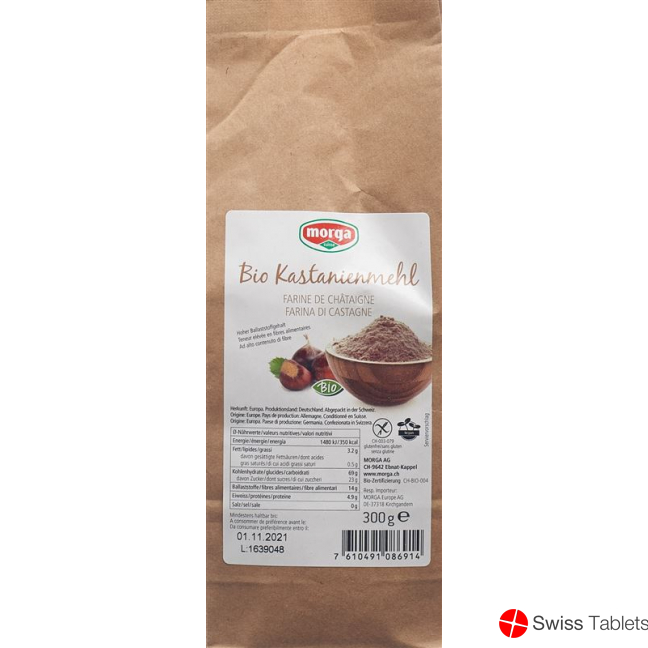 Morga Kastanienmehl Bio Glutenfrei 300g buy online
