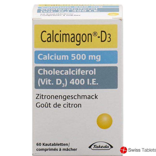 Calcimagon D3 Zitron (o Aspartam) Dose 60 Stück buy online
