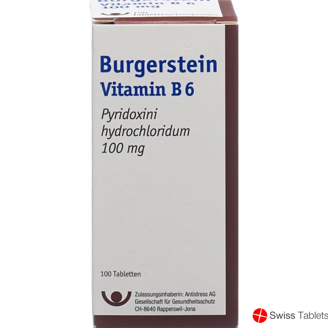 Burgerstein Vitamin B6 tablets 100 mg Ds 100 pieces buy online