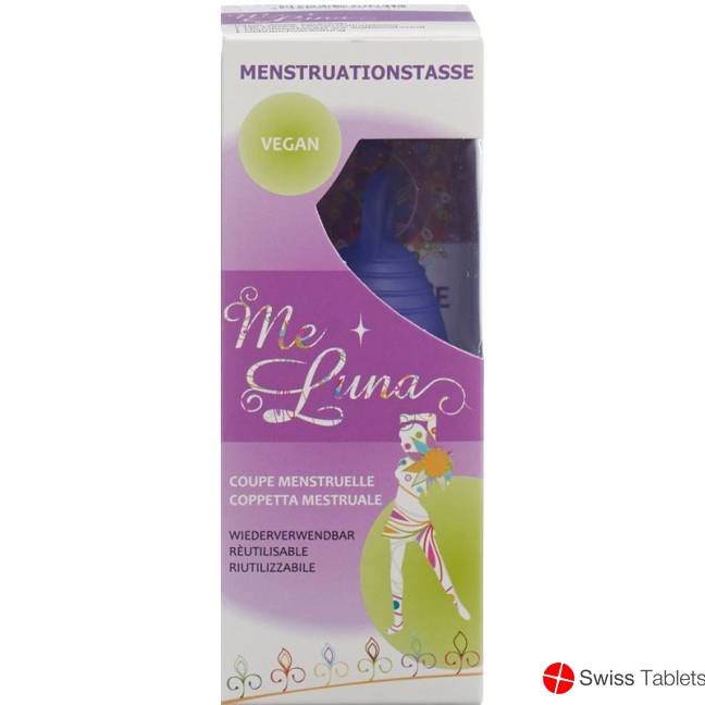 Me Luna Menstruationstasse Sport Shorty S Blau-vi buy online