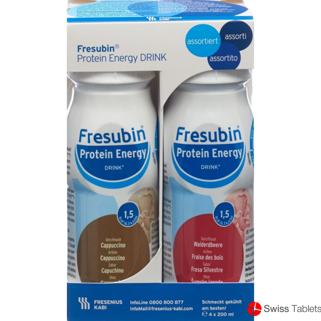 Fresubin Prot Energy Drink Assortiert 4 Flasche 200ml buy online
