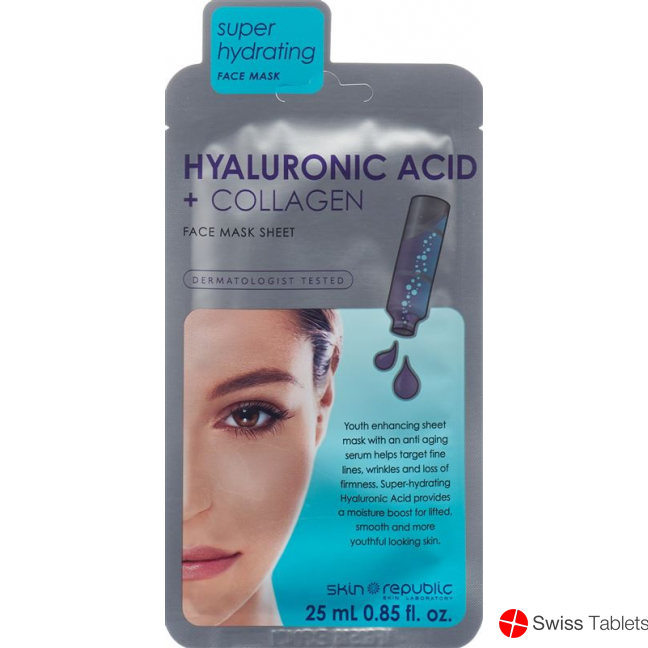 Skin Republic Hyaluron Acid Collagen Face Mask Beutel buy online