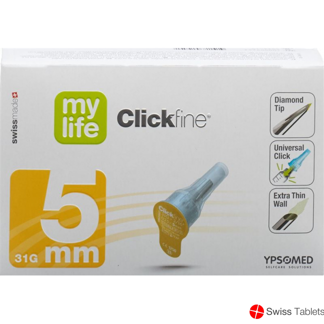 Mylife Clickfine Pen Nadeln 5mm 31g 100 Stück buy online