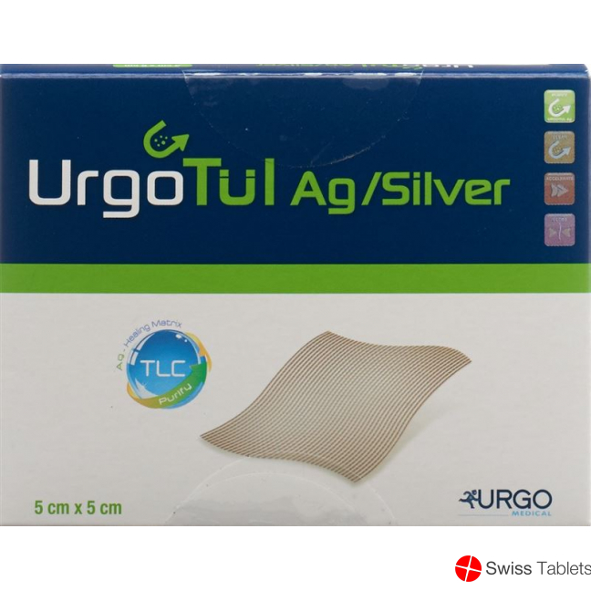 Urgotuel Silver Wundauflage 5x5cm 10 Stück buy online