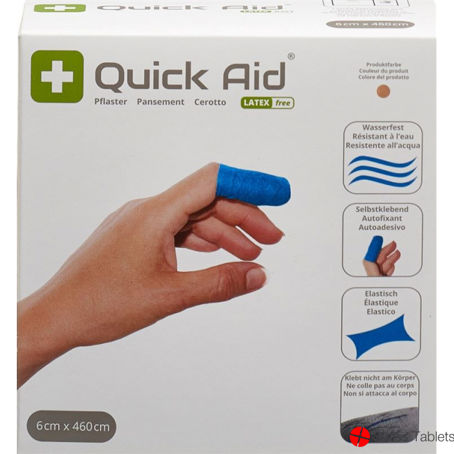 Quick Aid plaster 6x460cm latex free skin color buy online