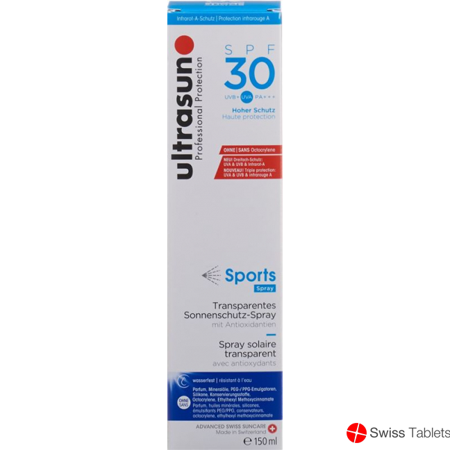Ultrasun Sport Gel Spray SPF 30 150ml buy online