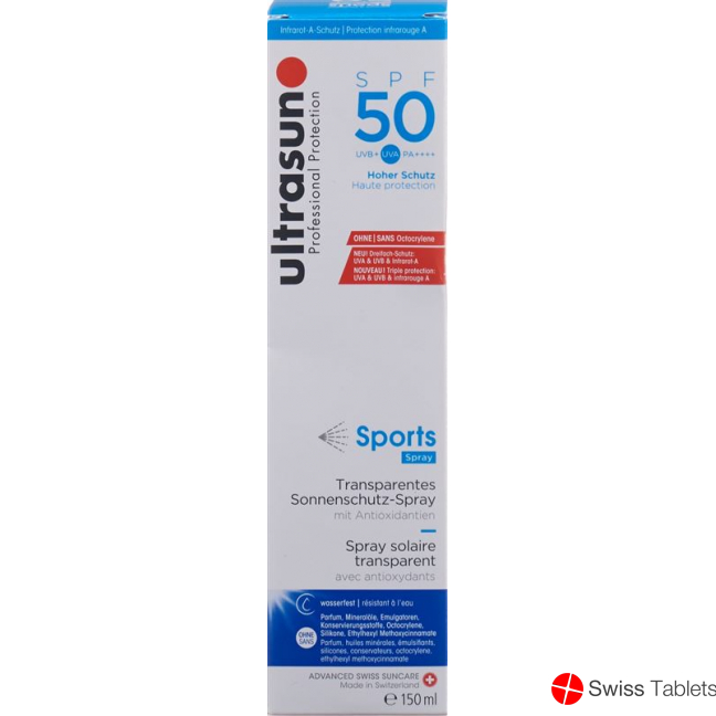 Ultrasun Sport Gel Spray SPF 50 150ml buy online