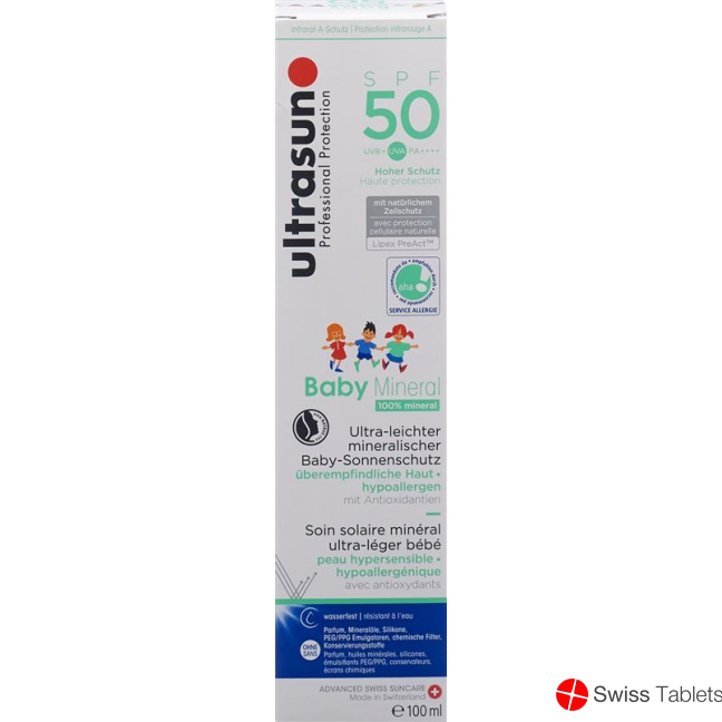 Ultrasun Baby Mineral Emulsion SPF 50 tube 100ml buy online