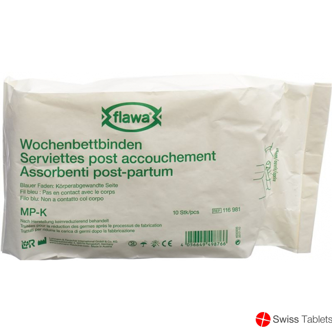 Flawa Wochenbettbinden Mp-k Keimreduziert 10 Stück buy online