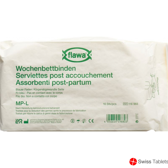Flawa Wochenbettbinden Mp-l Keimreduziert 10 Stück buy online