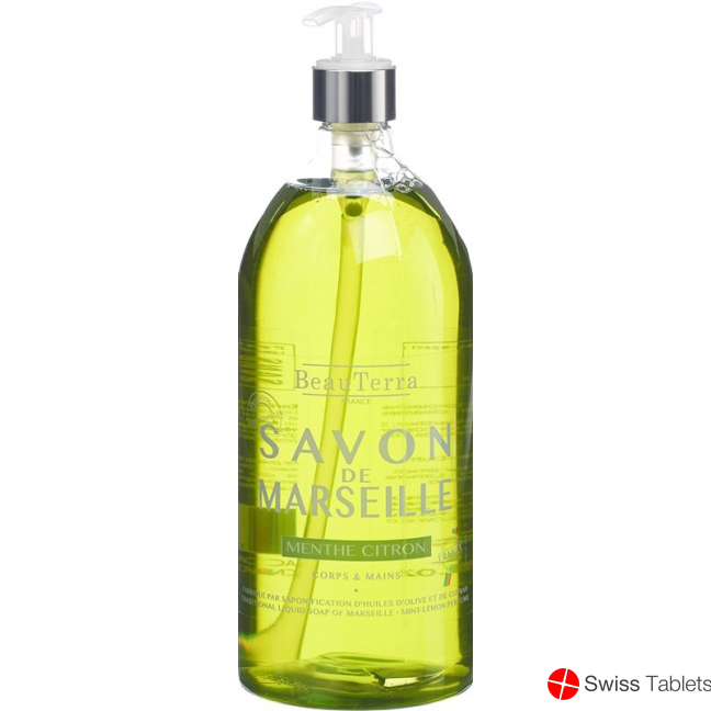 Beauterra Flüssigseife Marseille Minze-Zit 1000 M buy online