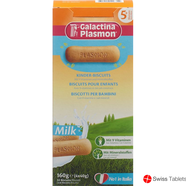 Galactina Plasmon Milk Kinder-Biscuits 40x 40g buy online