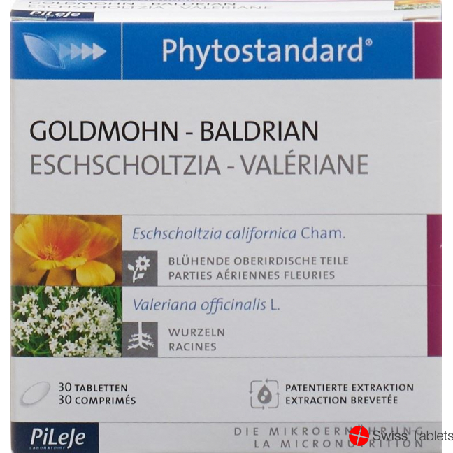 Phytostandard Gold Poppy- Valerian Tablets 30 Pieces buy online