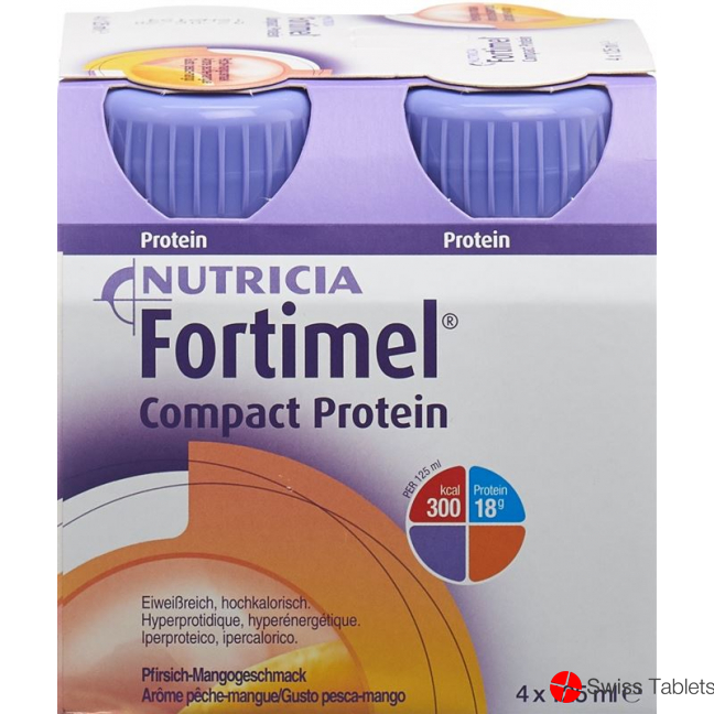 Fortimel Compact Protein Liquid Mango 4 Flasche 125ml buy online