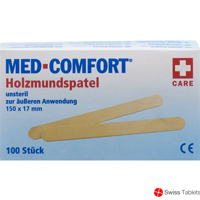 Ampri Holzmundspatel 150x18x1.6mm Unsteril Beutel 100 Stück buy online