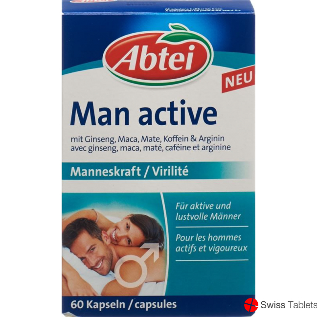 Abtei Man Active Capsules 60 pieces buy online