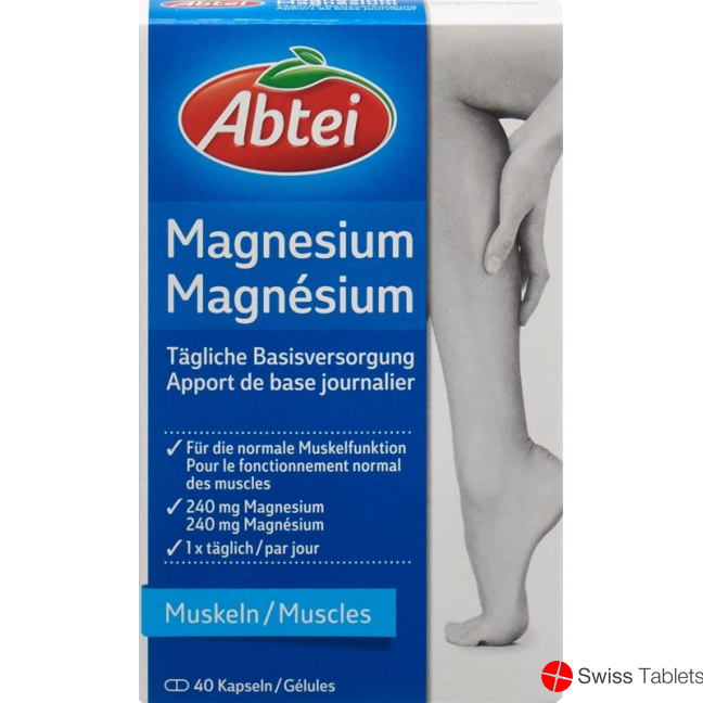 Abtei Magnesium Capsules 40 Caps buy online