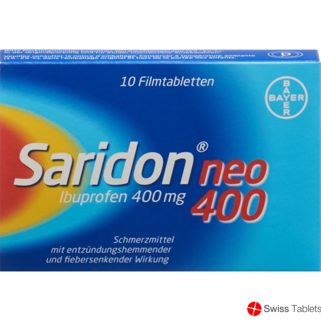Saridon Neo Filmtabletten 400mg 10 Stück buy online