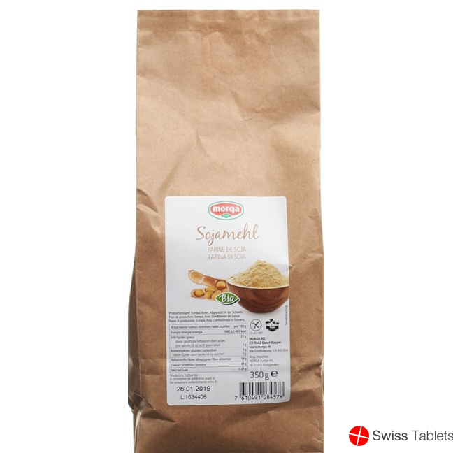 Morga Sojamehl Glutenfrei Bio Beutel 350g buy online