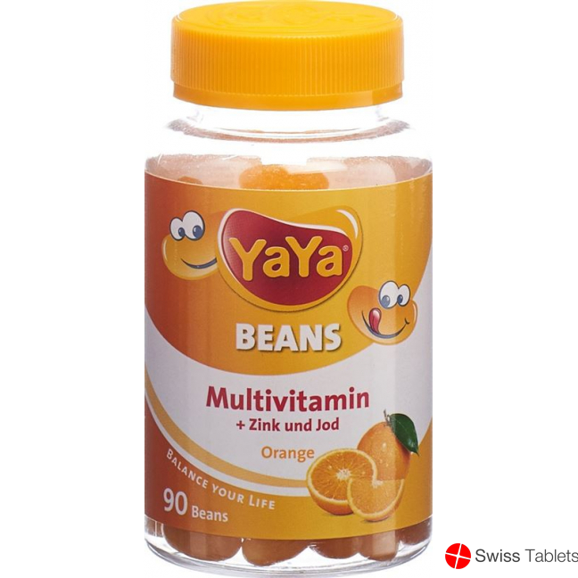 Yayabeans Multivitamin Orange ohne Gelatine 90 Stück buy online