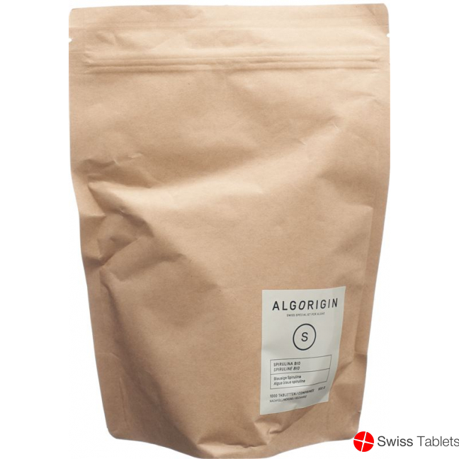 Algorigin Spirulina Tabletten Bio Beutel 1000 Stück buy online