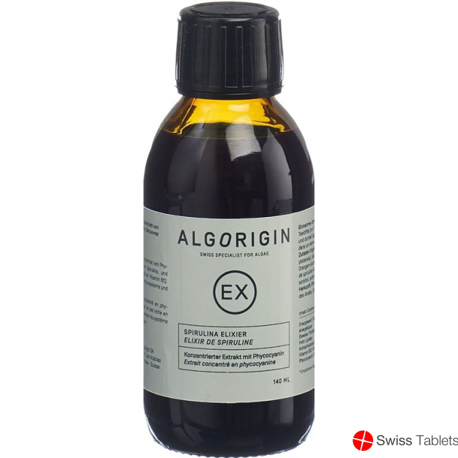 Algorigin Spirulina Elixier Phycocyanine Flasche 140ml buy online