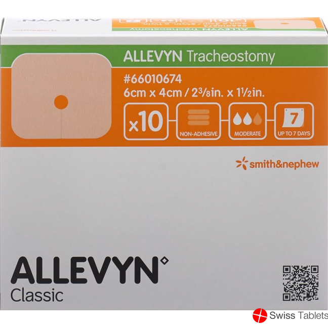 Allevyn Tracheostomy Wundverband 4x6cm 10 Stück buy online