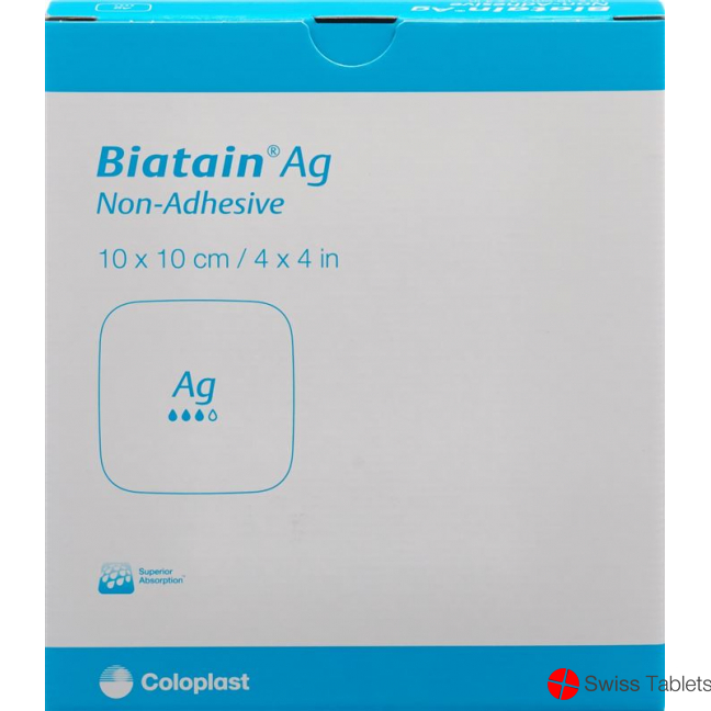 Biatain Ag Non-Adhesive 10x10cm 5 Stück buy online
