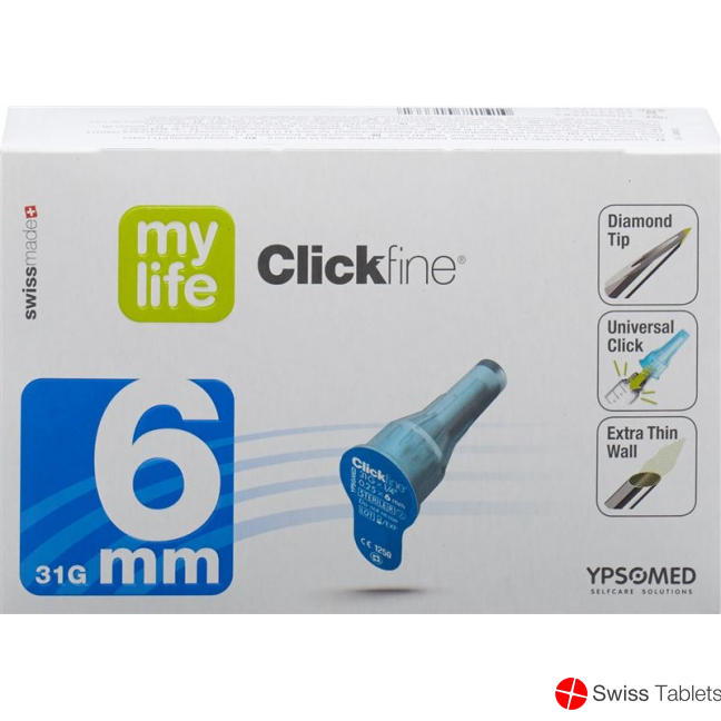 Mylife Clickfine Pen Nadeln 6mm 31g (neu) 100 Stück buy online